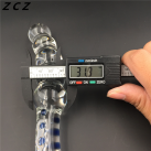 Двойной фаллоимитатор ZCZ WQ176 из стекла photo 5