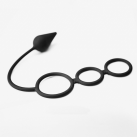 Анальная пробка с кольцами. Силикон. photo 6