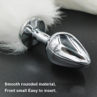 Анальная пробка. Металл. С хвостом. photo 4