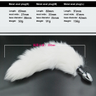 Анальная пробка. Металл. С хвостом. photo 1