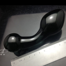 Стеклянный фаллоимитатор, цвет черный photo 2