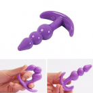 Анальные пробки силиконовые с шариками photo 6