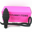 Анальный вибратор с кольцом для члена. 10 режимов стимуляции photo 2