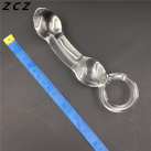 Прозрачная анальная пробка ZCZ  photo 3