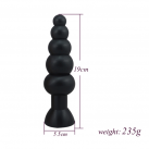 Большая рельефная анальная пробка photo 6
