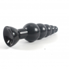 Большая рельефная анальная пробка photo 1