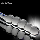 Прозрачный анальный стимулятор с шариками photo 1