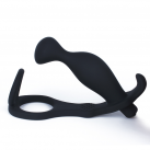 Силиконовый массажер простаты с вибрацией и двойным кольцом для пениса photo 1