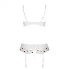 Сексуальний комплект з поясом для панчіх LOVELIA SET white XXL/XXXL - Passion photo 6