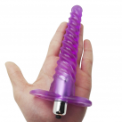 Анальная пробка с вибрацией, цвет фиолетовый photo 2