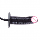 Надувной черный фаллоимитатор водонепроницаемый photo 4