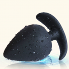 Гладкая силиконовая анальная пробка, водонепроницаемая photo 2