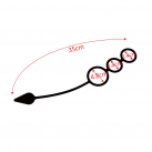Анальная пробка с 3 кольцами IKOKY  photo 6
