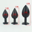 Анальная пробка металлическая, 3 размера photo 1