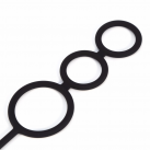 Анальная пробка с кольцами. Силикон. photo 4