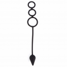 Анальная пробка с кольцами. Силикон. photo 3