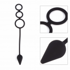 Анальная пробка с кольцами. Силикон. photo 2