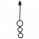 Анальная пробка с кольцами. Силикон. photo 1