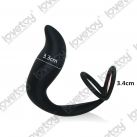 Силиконовый массажер простаты LV2616 с двойным кольцом для пениса photo 4