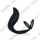 Силиконовый массажер простаты LV2616 с двойным кольцом для пениса photo 1