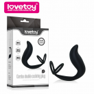 Силиконовый массажер простаты LV2616 с двойным кольцом для пениса photo 2