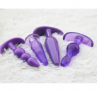 Анальные пробки фиолетовые - 4 шт./компл.  photo 3