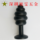 Металлическая анальная пробка BUTT PLUG со стразом, 77 х 29 мм photo 1