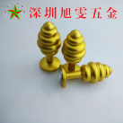 Металлическая анальная пробка BUTT PLUG со стразом, 77 х 29 мм photo 3