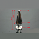 Анальная пробка металлическая 40х110 мм  photo 3