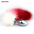 Анальная пробка из нержавеющей стали с хвостом photo 2