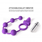 Анальные шарики с кольцом. Силикон. Вибрационный. photo 4