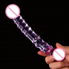 Двойной фаллоимитатор Butt Plug из стеклаC3-3-20 photo 3