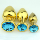 Золотая анальная пробка photo 4