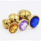 Золотая анальная пробка photo 6