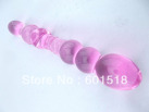 Розовый двойной фаллоимитатор S2215 из стекла photo 4