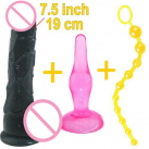 Фаллоимитатор 19 см + анальная пробка photo 3