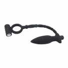 Силиконовый массажер простаты с кольцом и вибрацией photo 5