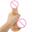 Реалістичний фалоімітатор із силікону з прососкою photo 2