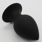 Анальная пробка черная, 80 на 42 мм photo 5
