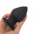 Анальная пробка черная, 80 на 42 мм photo 6