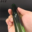 Скляний фалоімітатор ZCZ WQ170, колір зелений photo 1