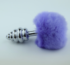 Анальная пробка спиральная с хвостиком кролика photo 6