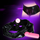 Латексные трусики с вибрацией и фаллоимитатором photo 3