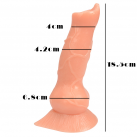 Фаллоимитатор. Реалистичный. Силикон. Длина 18,5 см. photo 4