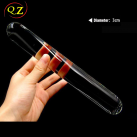 Двойной фаллоимитатор из стекла, прозрачный photo 6