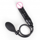 Фаллоимитатор. Надувной. Черный. photo 2