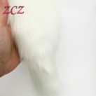 Анальная пробка с белым хвостом photo 5