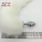 Анальная пробка с белым хвостом photo 1