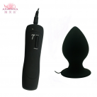 Анальная пробка вибрационная водонепроницаемая силиконовая photo 4