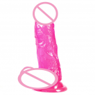 Прозрачный реалистичный фаллоимитатор на присоске photo 3